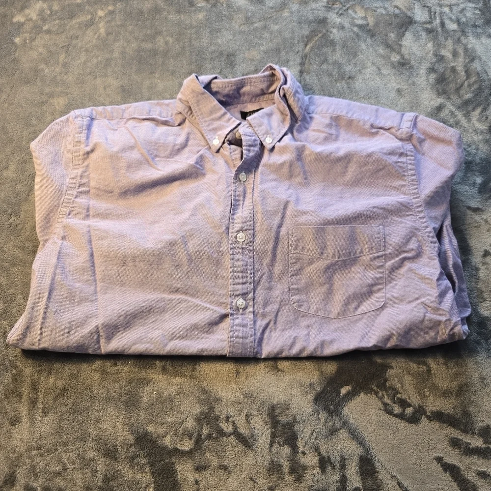 J.Crew Purple Oxford Long Sleeve Size XL NWOT
